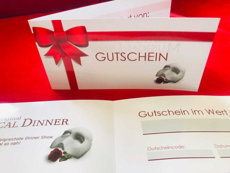 Musical Dinner Gutschein Musical Dinner Gutschein